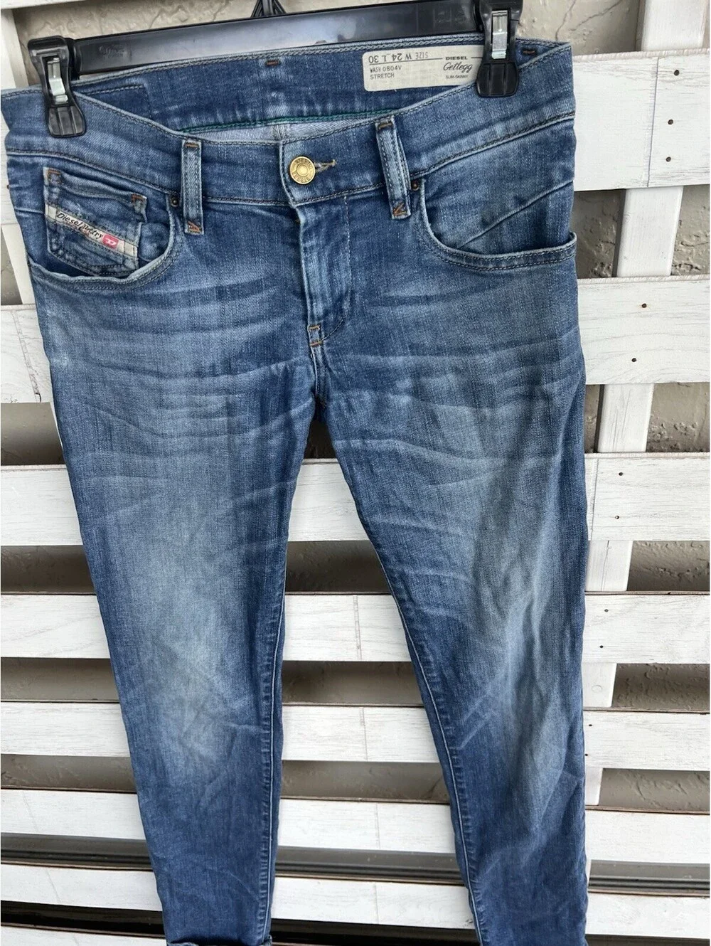 Diesel Getlegg Stretch Slim Skinny Jeans Women's Size W28xL30 Blue.
